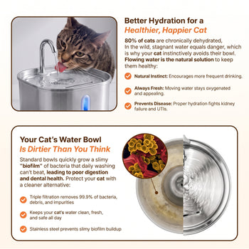 Medical-Grade Stainless Steel Drinkly Fountain