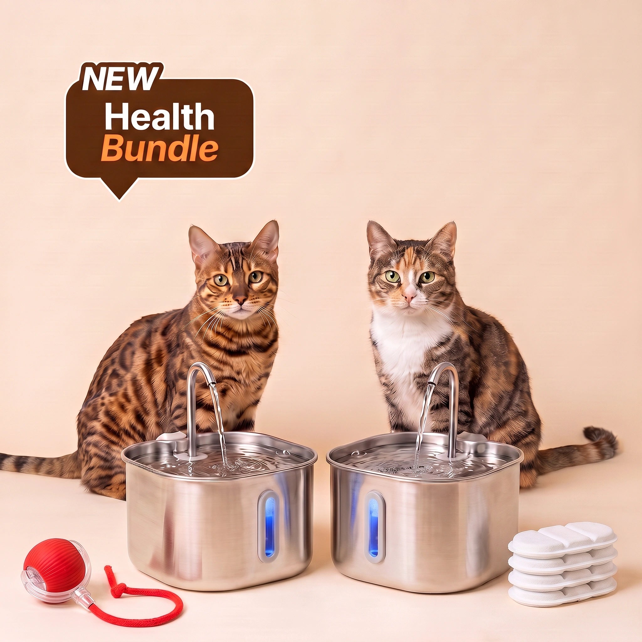 Medical-Grade Stainless Steel Drinkly Fountain